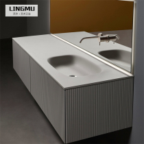 Wall-style wash basin artificial stone integrated washbasin washbasin balcony customization