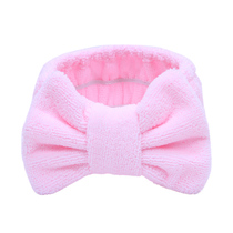 Korean version of solid color face washing hair band female net red makeup headgear Cute mask headband headband sports headband shaking sound