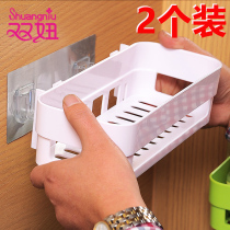 Toilet shelshelf wall-mounted bathroom shelve-free toilet hanging wall type suction cup bathroom containing washing table