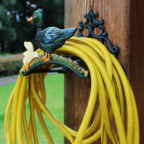 Retro cast iron iron painted garden water pipe rack hose rack horticultural rack garden home courtyard wall decoration