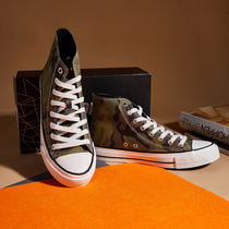 Tang Shi mens high-help canvas shoes camouflage classic trend breathable wild casual shoes
