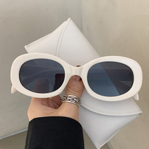 European and American personality Oval Sunglasses Women Summer 100 Hitch Retro Fashion Street Beats for summer Driving seaside sunscreen sunglasses