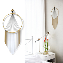 Nordic light luxury tassel Wall catcher mengnet background wall porch creative decoration wall wall hanging metal pendant