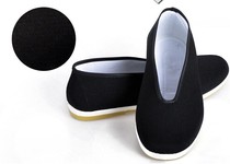 Ancient costume mens shoes Beijing old cloth shoes black Wusheng drama Opera pig eight ring shoes round mouth cloth shoes