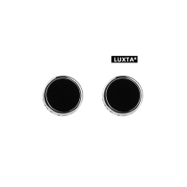 LUXTA original S925 silver natural black agate earrings sterling silver mens simple high-quality hip-hop womens fashion