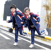 Primary school uniform set childrens kindergarten Garden clothes autumn and winter clothes three sets of class clothes autumn sportswear