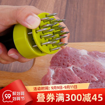 Household broken tendon meat tenderizer pine needle hammer stainless steel steak hole pig skin nail buckle pork fork