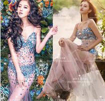 Rental Movie House Pat Photography Pregnant Woman Write Real Pink Diamond Dress Pregnancy Dress With Spicy Mother Themed Art Big Belly Photos 226