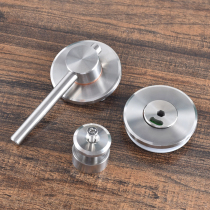 Toilet partition hardware accessories 304 stainless steel unmanned indication lock public toilet round pole door lock