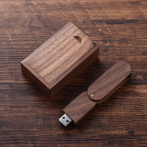 Real wooden U disk 32G creative wooden personality high-end company souvenir business small gifts custom logo lettering