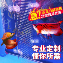 Custom-made ornamental tropical fish tank plexiglass barrier transparent odorless acrylic plastic Special