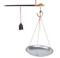 Handheld scale steestick scale Handmade scale Household wooden pole weighing scale 10 Jin Xie scale Old wood scale Hook scale Hook scale