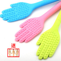 Silicone meridian patter Patting plate Rich bag patting dredging massager Bile meridian health pat beating stick artifact