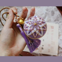  Bow rabbit chirp hand bow ball Handmade diy embroidery material Chartered pendant Japanese jewelry Homemade friend birthday gift