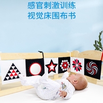 jollybaby0-3-6 months newborn crib circumference early education cloth book bed hanging black and white card visual educational toy
