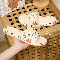 Slippers female summer cute cartoon Home room couple bathroom bath non-slip outside wear cool slippers mens summer