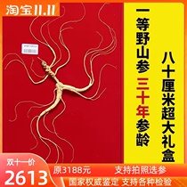 National inspection first-class wild ginseng gift Northeast specialty mountain ginseng Changbai Mountain ginseng gift box nourishing soup Shunfeng