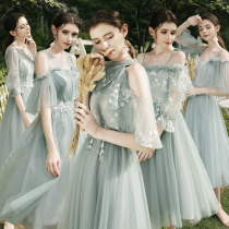 Mori fairy temperament wedding sister dress bridesmaid Group dress rental rental 2021 new summer size cover thin