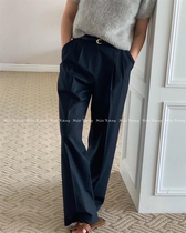 Spot Korea East gate vegetable glossy sensation Greater long leg Leisure loose Western pants