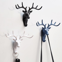 Punch-free creative entry porch door wall decoration Animal hook storage key coat wall hanging hook