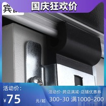 Bin wardrobe cabinet moving door wheel upper and lower rail sliding door rail sliding door rail T-type side installation free of slotting