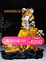 Jin Sinan Xiaoye Zhennan big desk Guan Gongwu God of Wealth Maitreya Buddha Guanyin Bodhisattva Characters Animal Shen Wood