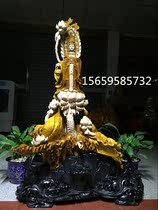 Shen Jinsi Nan flowers and birds landscape ornaments root carving wood carving crafts Shouxing Wealth God Maitreya Buddha Lotus Guanyin