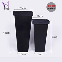 Black Thickened Square Flowers Buckets of plastic raising flowers Bucks Home Flower Shop Flower Buckets Exclusive Flowers Bucket Waking buckets