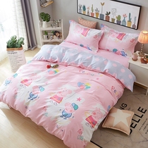 Cartoon Children Students Pure Cotton Four Pieces 100 Whole Cotton Quilts Bed Linen Bed Linen Three Sets of bedding 4 pieces of cover