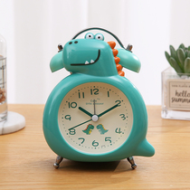 Small dinosaur cartoon creative alarm clock table students get up with lazy bugs artifact cute boys and girls bedroom bedside mute