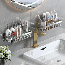 Toilet non-punching bathroom rack toilet bathroom bathroom wash table space aluminum toilet storage wall hanging