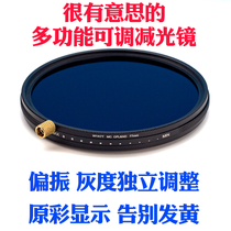 Yue photo multi-layer coating polarizer adjustable ND medium gray reduction mirror polarizer two-in-one filter ND8-256