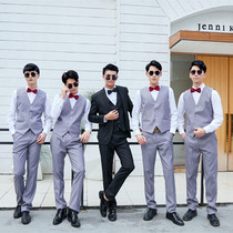 Out of the rental 2021 best Man Group clothing brothers suit suit suit men groom wedding dress graduation British style marriage