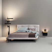 Aistin Gaoding Baxter Italy imported first layer cowhide bedroom minimalist light luxury villa real leather bed