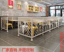 Wrought screen restaurant fence hotel aisle decoration flower stand hot pot restaurant guardrail card seat leisure and elegant partition