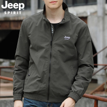 JEEP pilot jacket mens summer 2022 loose workwear outdoor cover spring and autumn plus size windbreaker tide
