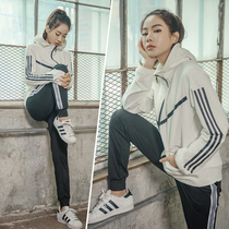 Casual Sports Suit Women Spring Autumn Loose Tandem Hat Outdoor Morning Running Speed Dry Clothes Fitness Room Running Yoga Service Winter