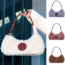 LaurenceChico underarm bag women soft teddy hair shoulder pod bag MissLStudio2021 New