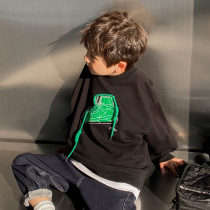 Zhen Pengxuan Boy clothing boy necropolis 2022 new spring and autumn headsets CUHK childrens blouse children blouses foreign air spring clothing