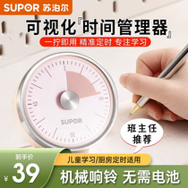 Subpohl Timer Mechanical Timer Learning Disciplined Children Kitchen Time Manager Countdown Reminder
