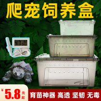 Climbing pet box incubator turtle hibernation supplies Spider snake horned frog lizard snail silkworm escape winter box