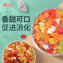 Mixed fruit dried hamster ChinChin rabbit Golden Bear snacks staple food feed dehydrated fruit salad molars