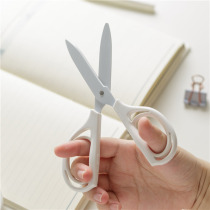 Japans KOKUYO air elastic scissors non-stick stainless steel student office household childrens handmade paper-cut scissors