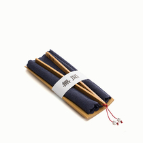 Tea ceremony three-piece bamboo kung fu tea set accessories teacup clip tea maker Japanese tea towel tea clip tea pick tea