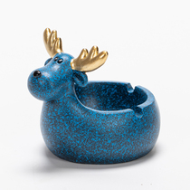 Chenxiang Nordic ins Wind ashtray personality trend home living room cute creative anti-fly ash with cover ornaments