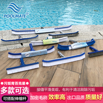 Swimming pool pool pool brush cleaning tool fish pond stainless steel wire brush pool wall brush cleaning brush cleaning brush