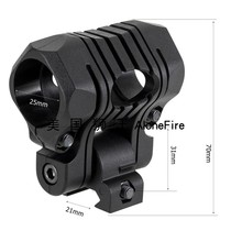 Rescue outdoor emergency tactical helmet 25 4mm flashlight pipe clamp bracket rotation adjustment clamp M350