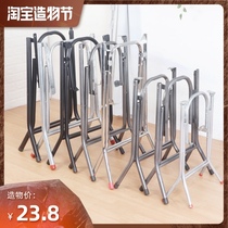 Dining table rack Household shrink dining table rack Food stall folding dining table Multi-size optional table iron rack