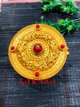 New copper gold plated round Ga house box necklace suitable for Tibetan Tibetan wedding and holiday supplies