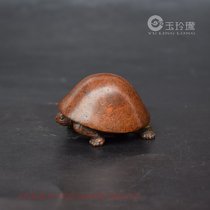 Solid bronze turtle hands back piece of copper tortoise tea course taste piece of antique microscopic antique copper